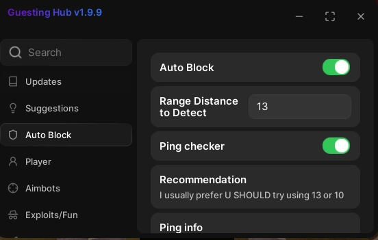 Forsaken Script in-game screenshot